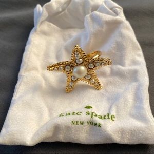 Kate Spade: Starfish Pearl Ring (Size 8)